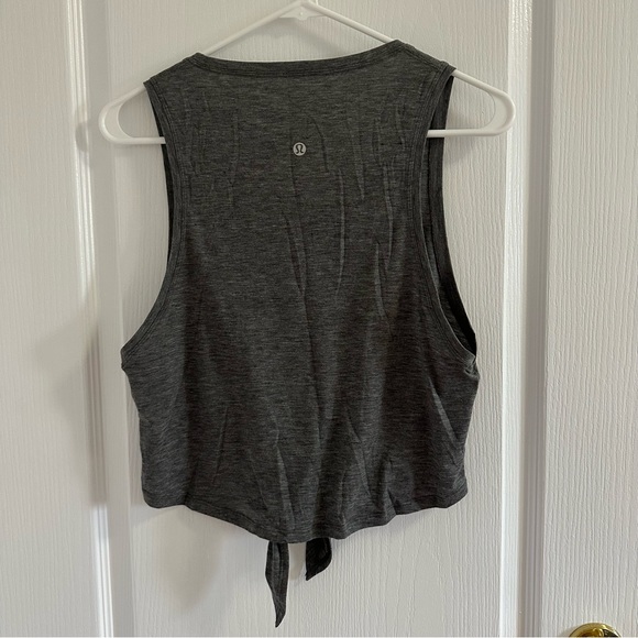 Lululemon Knot Gonna Fly Tank Heathered Black - Picture 6 of 8